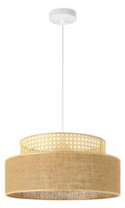 Luster na lanku BOHO 1xE27/60W/230V pr. 40 cm ratan