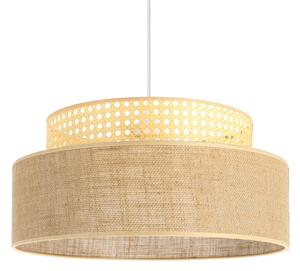 Luster na lanku BOHO 1xE27/60W/230V pr. 40 cm ratan