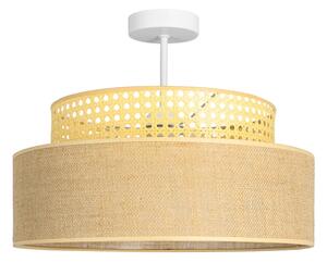 Prisadený luster BOHO 1xE27/60W/230V pr. 40 cm ratan