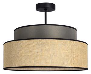 Prisadený luster BOHO 1xE27/60W/230V pr. 40 cm hnedá/béžová