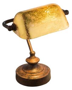 Stolová lampa Antique, hrdzavá a zlatá farba