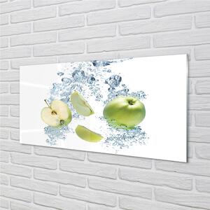Sklenený obklad do kuchyne Voda jablko nakrájaný 100x50 cm
