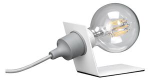 ONLI - Stolná lampa WIRE 1xE27/15W/230V 9 cm šedá/biela