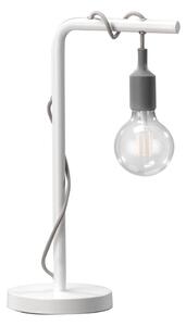 ONLI - Stolná lampa WIRE 1xE27/15W/230V 50 cm šedá/biela