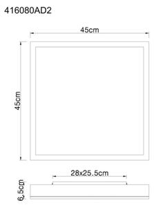 Globo 416080AD2 - LED Stropné svietidlo DORO LED/24W/230V 3000K 45x45 cm