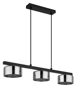 Globo 16055-3HS - LED Luster na lanku HIGGINS 3xGX53/6W/230V dymová/čierna