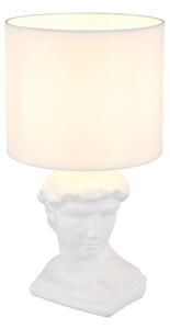 Globo 21732W - Stolná lampa HERMES 1xE14/40W/230V biela