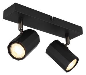 Globo 57918-2B - Bodové svietidlo JAMES 2xGU10/25W/230V čierna