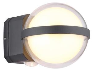 Globo 34157 - LED Vonkajšie nástenné svietidlo ILLI LED/12W/230V IP54 čierna