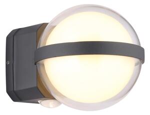Globo 34157 - LED Vonkajšie nástenné svietidlo ILLI LED/12W/230V IP54 čierna