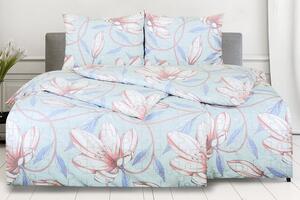 Jerry Fabrics Bavlnená posteľná bielizeň 2x 140x200 + 2x 70x90 cm - ORONA lososová, sivá