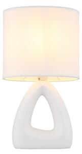 Globo 21731W - Stolná lampa TRIANGLE 1xE14/40W/230V biela