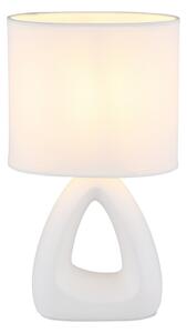 Globo 21731W - Stolná lampa TRIANGLE 1xE14/40W/230V biela