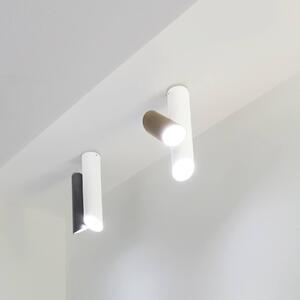 Nemo Tubes LED stropné svietidlo dvojsvetelné biele/sivé