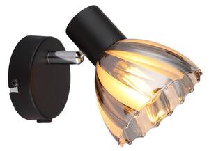 Globo 54315S-1 - Nástenné bodové svietidlo ZACHERY 1xE14/40W/230V čierna