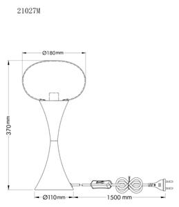 Globo 21027M - Stolová lampa LULA 1xE14/25W/230V zlatá