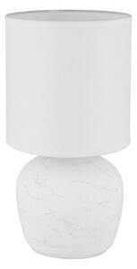Globo 21739W - Stolná lampa MARBLE 1xE14/40W/230V biela