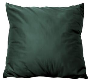 Polášek Povlak na vankúš z bavlneného saténu - Dark green | 50 x 50 cm
