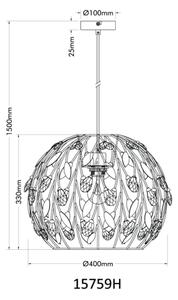 Globo 15759H - Luster na lanku MIKA 1xE27/40W/230V pr. 40 cm