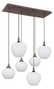 Globo 15548-6HC - Luster na lanku MAXY 6xE27/40W/230V biela