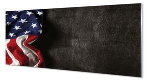 Sklenený obraz Vlajky Spojených štátov 120x60 cm 2 Prívesky