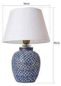 Stolná lampa 1xE27/40W/230V modrá