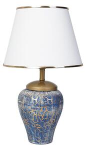 Stolná lampa 1xE27/40W/230V modrá/zlatá