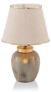 Stolná lampa 1xE27/40W/230V zlatá/béžová