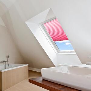 Plisé roleta na strešné okná, Nepriehľadná, Ružová, P 22247 , 20 x 100 cm