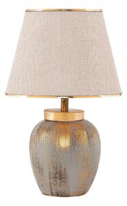 Stolná lampa 1xE27/40W/230V zlatá/béžová