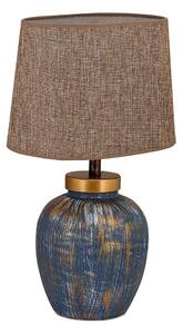 Stolná lampa 1xE27/40W/230V modrá/béžová