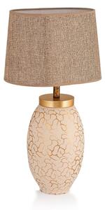 Stolná lampa 1xE27/40W/230V béžová/zlatá