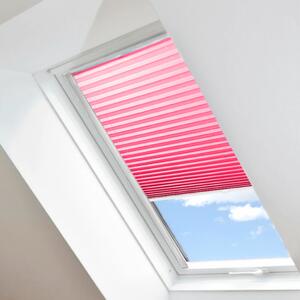 Plisé roleta na strešné okná, Nepriehľadná, Ružová, P 22247 , 70 x 100 cm