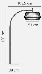 Stojatá lampa DICTE White, H180cm, E27