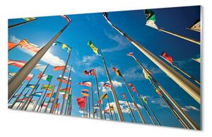Nástenný panel  rôzne vlajky 100x50 cm