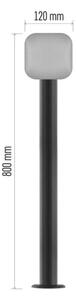 LED Vonkajšia flexibilná lampa NIKA LED/12,5W/230V IP44 80 cm