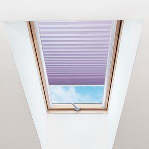 Plisé roleta na strešné okná, Priesvitná, Svetlo fialová, P 015 , 20 x 50 cm