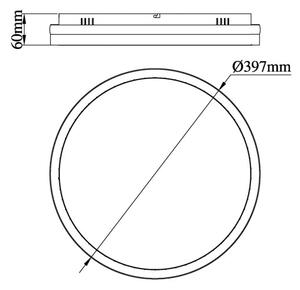 Globo 67179D - LED stropné svietidlo DELLA LED/40W/230V pr. 39,7 cm