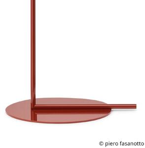 FLOS IC F2 stojaca lampa burgundská červená Ø30 cm