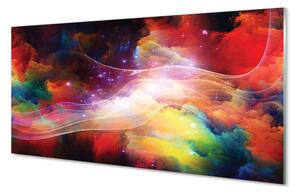 Nástenný panel  Fraktály abstraktné vlna 100x50 cm