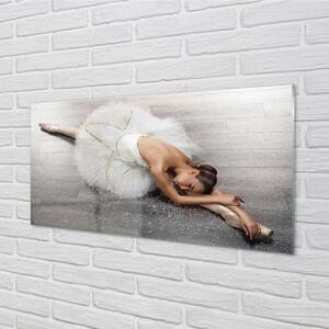 Nástenný panel  Žena biele balerína šaty 100x50 cm