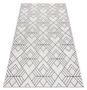 Koberec FLAT SISAL 48731960 Námestie diamant, geometrický krémovo / sivý