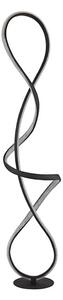Globo 67341SS - LED Stojacia lampa SWIRL LED/36W/230V čierna