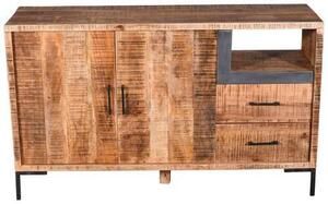 KOMODA, mangové drevo, prírodná farba, 145/87/40 cm MID.YOU - Komody, Online Only