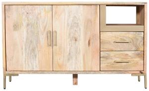 KOMODA, mangové drevo, prírodná farba, 145/87/40 cm MID.YOU - Komody, Online Only
