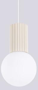 Sollux SL.1719 - Luster na lanku HALO 1xG9/8W/230V pr. 12 cm krémová