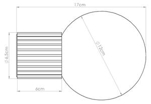 Sollux SL.1727 - Kúpeľňové nástenné svietidlo HALO 1xG9/8W/230V IP44 oranžová
