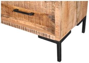 VYSOKÁ KOMODA, mangové drevo, prírodná farba, 135/132/40 cm MID.YOU - Online Only drobný nábytok, Online Only