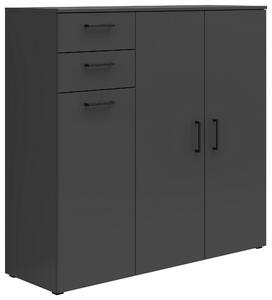KOMODA, grafitová, 120/115/40 cm Carryhome - Komody