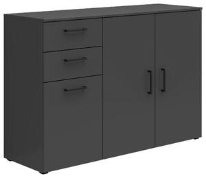 KOMODA, grafitová, 120/83/40 cm Carryhome - Komody
